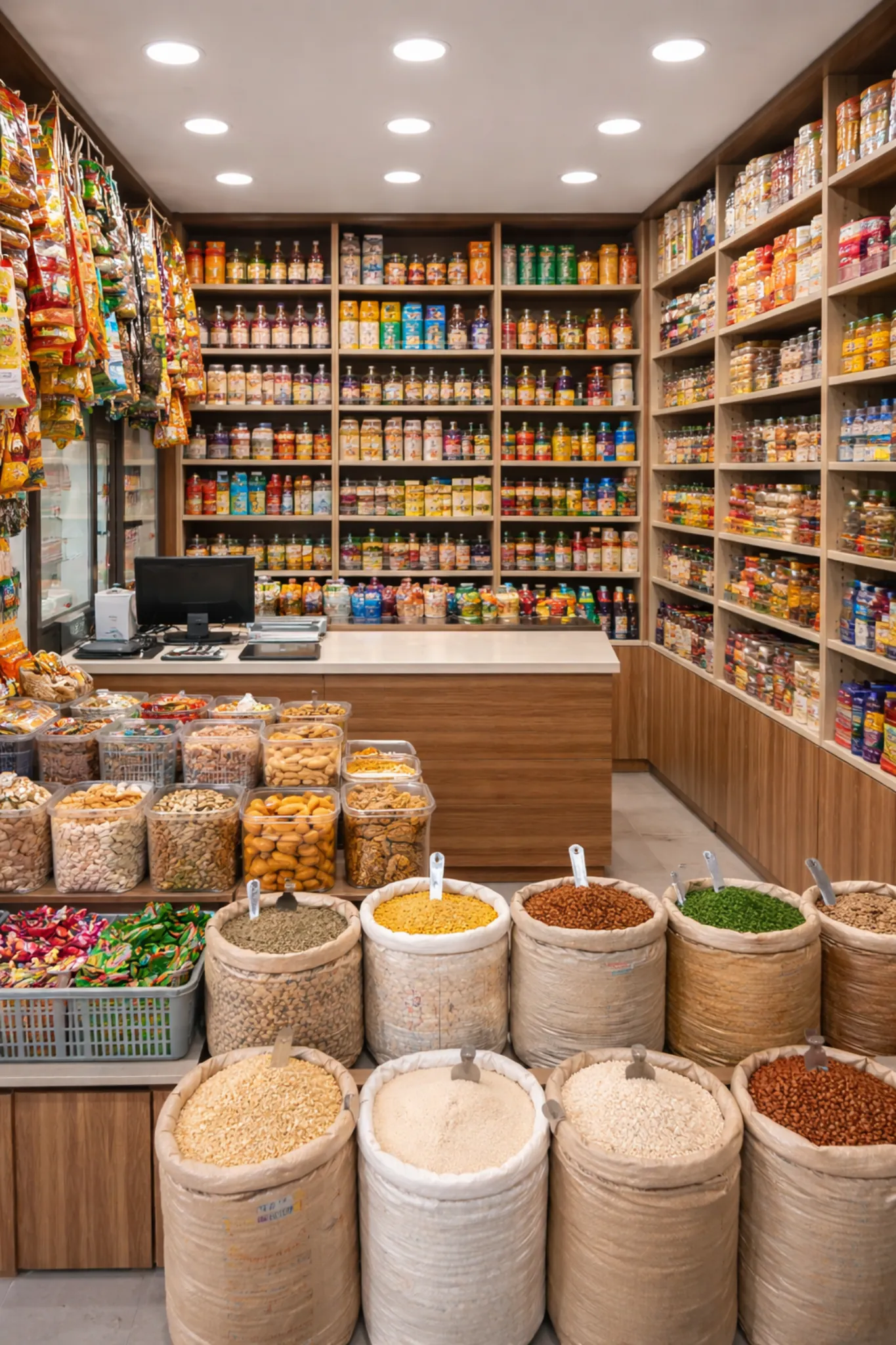 Indian urban grocery store